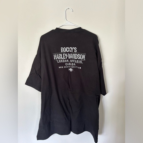 Santa Skull Rocky’s Harley Davidson Tshirt - Picture 5 of 7